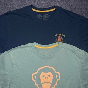 Howler Brothers Mens Hermanos De Howler Graphic T-Shirt Navy Blue XL
